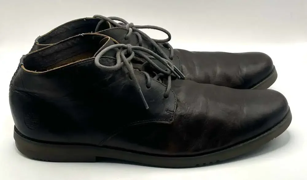 Timberland Yorkdale Brown Leather Lace-Up Chukka Boots (Model A24AZ)